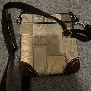 Y2K Vintage Coach women’s crossbody small multicolor patchwork bag